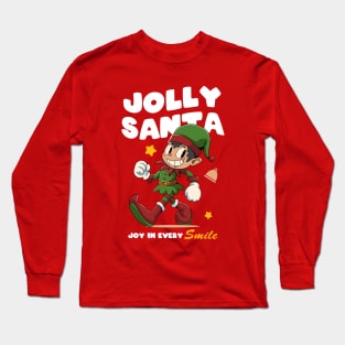 Joyful Elf Christmas Long Sleeve T-Shirt